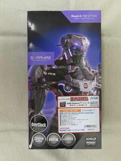SAPPHIRE
R9 270X 2G GDDR5 PCI-E DVI-I/DVI-D/HDMI/DP DUAL-X WITH BOOST & OC VERSION (SA-R9270X-2GD5OCR01)