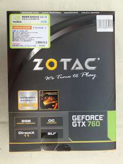 ZOTAC GeForce GTX760 2GB DDR5 TwinCooler ZT-70405-10P