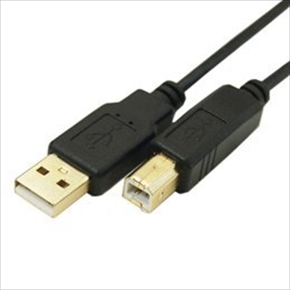 USB2A-B/CA100 (90047) USB A（オス）-USB B(オス) 金メッキ仕上げ極細ケーブル 1m ☆2個まで￥300ネコポス対応可能！