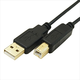 USB2A-B/CA300 (90061) USB A（オス）-USB B(オス) 金メッキ仕上げ極細ケーブル 3m ☆2個まで￥300ネコポス対応可能！