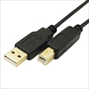 USB2A-B/CA300 (90061) USB A（オス）-USB B(オス) 金メッキ仕上げ極細ケーブル 3m ☆2個まで￥300ネコポス対応可能！