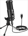 Microphone AU-PM461TR ゲーム実況、会議、配信などの卓上使用に最適なUSB接続コンデンサーマイク