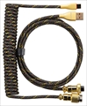 GRAPHT カスタムコイルケーブル USB TypeC-A (パイソン) TGR020-CA-BK