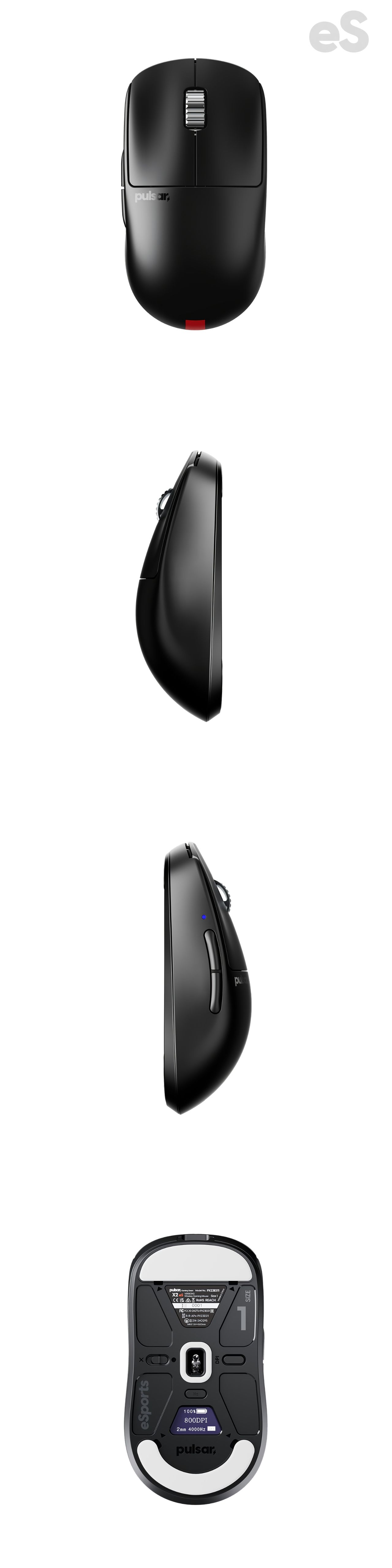 Pulsar X2 v3 eS Mini Size1 Black PX23ES11 | マウス