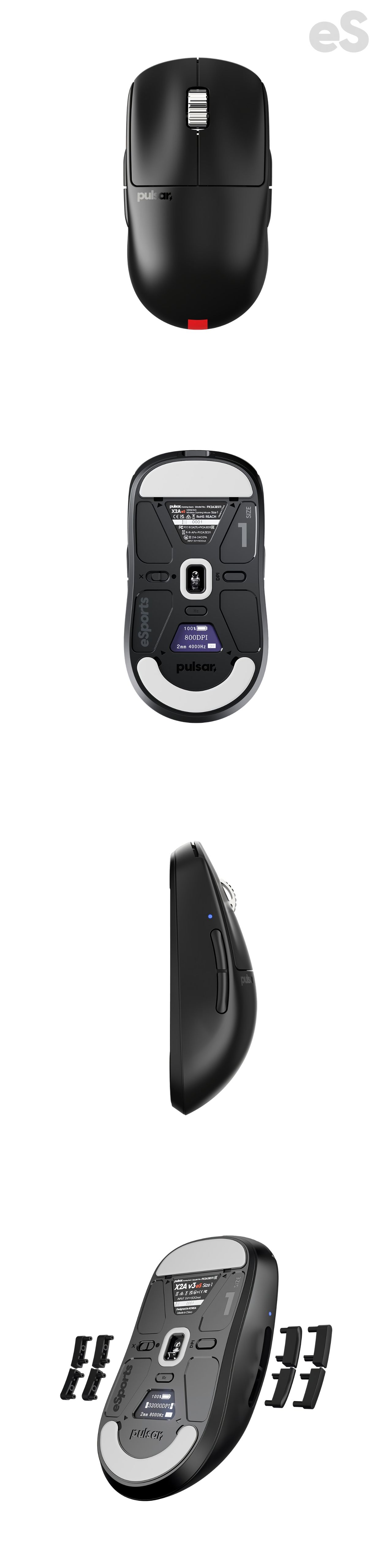 Pulsar X2A ワイヤレスマウス サイズ1 X2A Gaming Mouse – Pulsar Gaming Gears