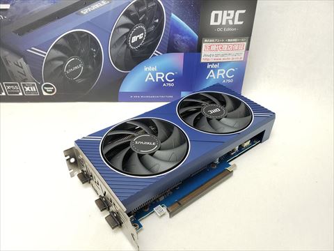 SA750C-8GOC SPARKLE Intel Arc A750 ORC OC 8GB GDDR6 各サイトで併売につき売切れのさいはご容赦願います。