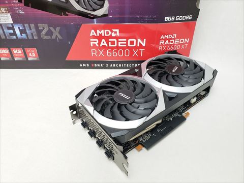 Radeon RX 6600 XT MECH 2X 8G OC 各サイトで併売につき売切れのさいはご容赦願います。