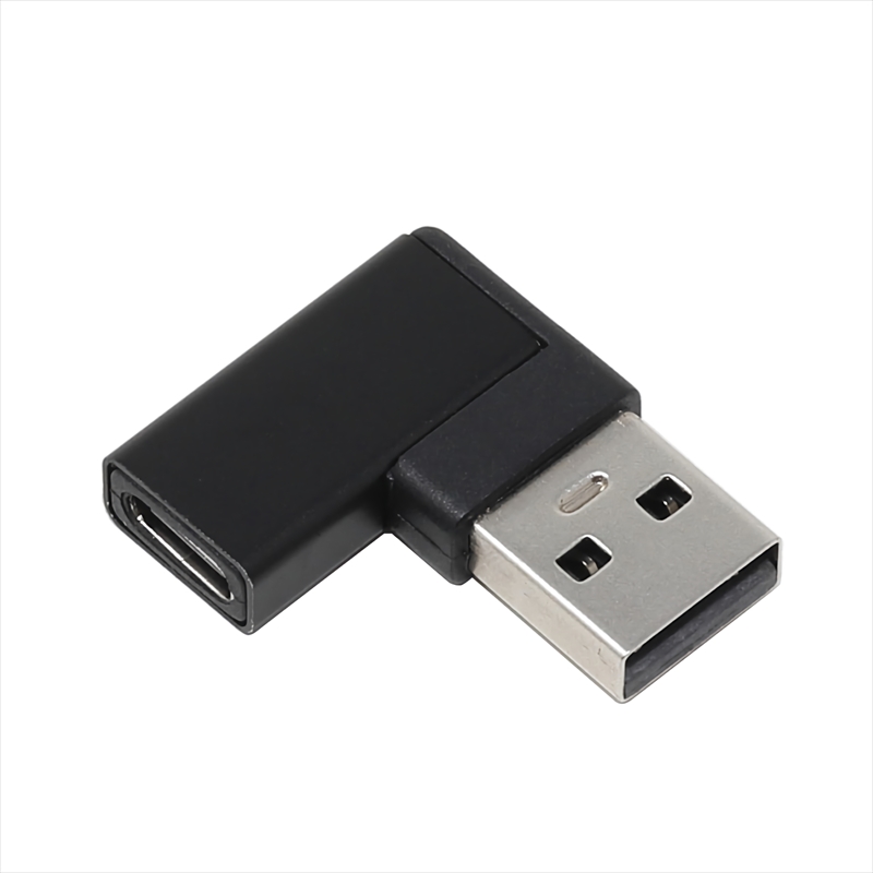 U32AC-RFAD USBアダプタ Aオス - Cメス 右L型 10Gbps