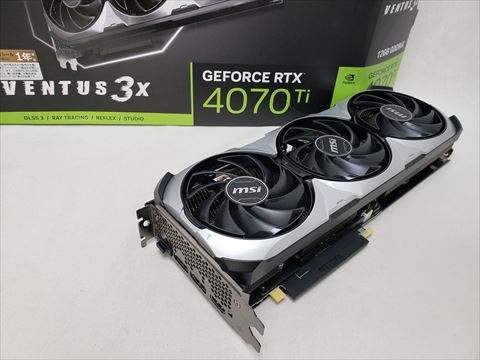 GeForce RTX 4070 Ti VENTUS 3X 12G OC 各サイトで併売につき売切れのさいはご容赦願います。
