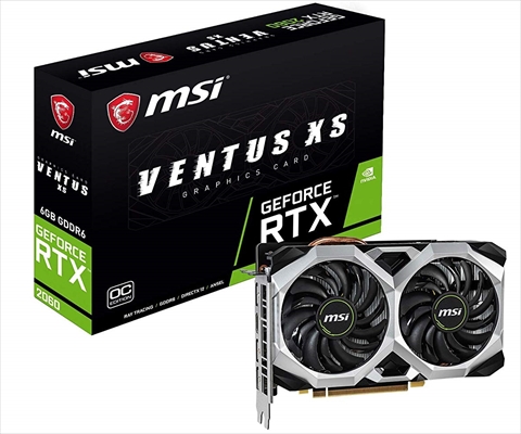 【クリックで詳細表示】GeForce RTX 2060 VENTUS XS 6G OC