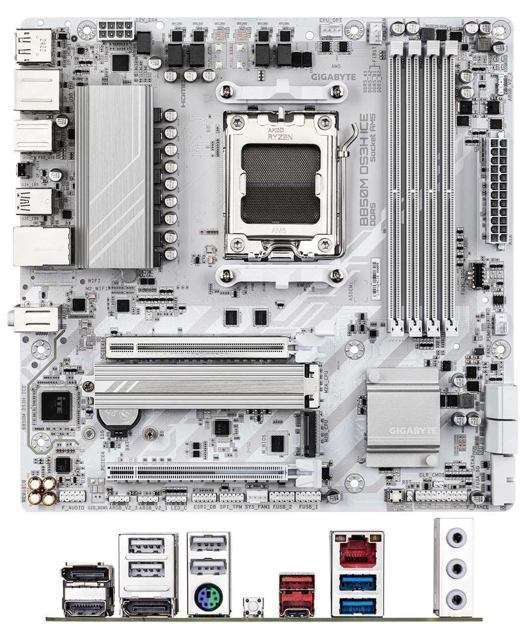 B850M DS3H ICE | MicroATX | AMD SocketAM5 | マザーボード | PC