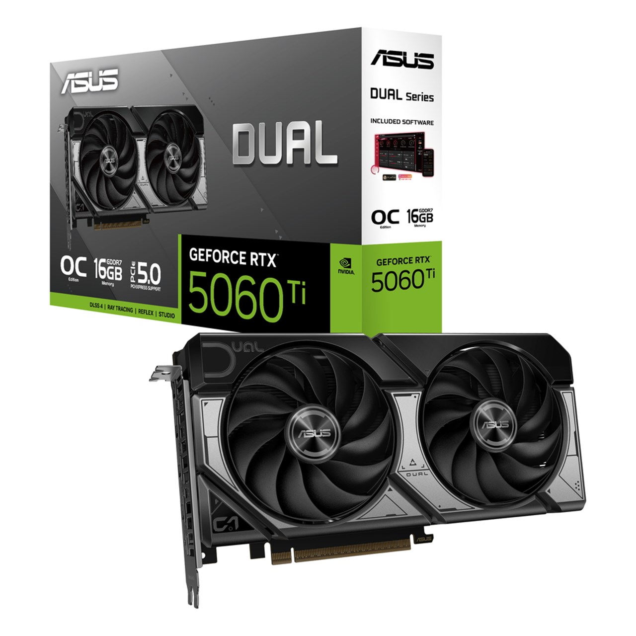 DUAL-RTX5060TI-O16G | GeForce RTX 5060 Ti | NVIDIA PCI-Express