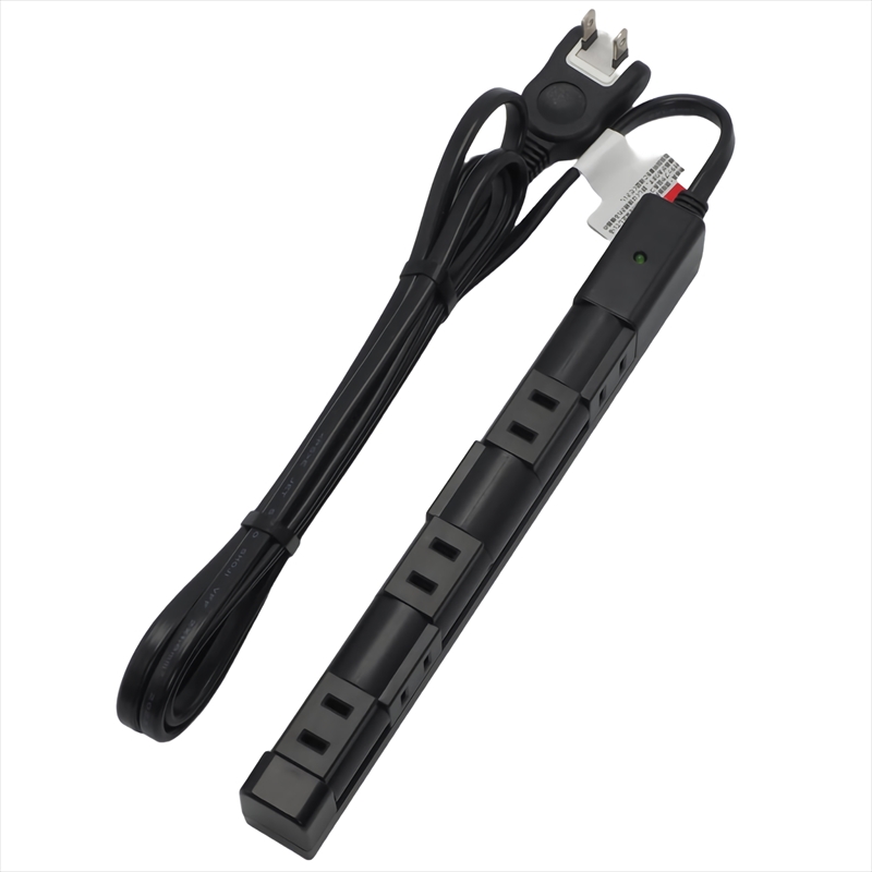 SK-6KRT02BK 回転スリムタップ　6個口 ケーブル長2m