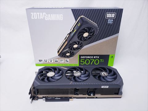 [保証確認] ZT-5070Ti-16G-SOC/ZT-B50710J-10P ZOTAC GAMING GeForce RTX 5070 Ti SOLID OC 各サイトで併売につき売切れのさいはご容赦願います。