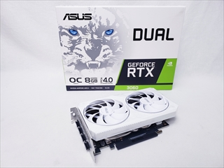 DUAL-RTX3060-O8G-WHITE 各サイトで併売につき売切れのさいはご容赦願います。