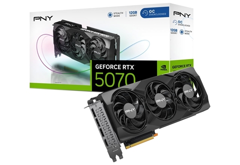 VCG507012TFXPB1-O  PNY GeFORCE RTX 5070 12GB Overclocked TripleFan