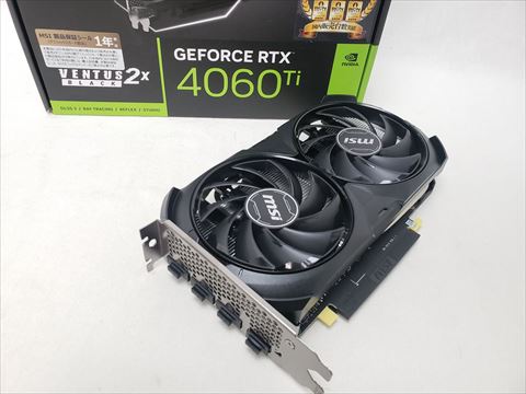 GeForce RTX 4060 Ti VENTUS 2X BLACK 8G OC 各サイトで併売につき売切れのさいはご容赦願います。