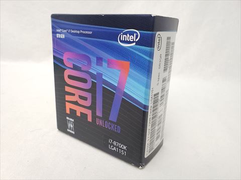 Core i7-8700K BOX (3.70GHz/ターボブースト時4.70GHz/6-core 12-thread/Total Cache 12MB/TDP95W/UHD Graphics630) 各サイトで併売につき売切れのさいはご容赦願います。