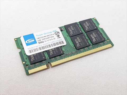200Pin 667(PC2-5300) 2GB DDR2 S.O.DIMM 各サイトで併売につき売切れのさいはご容赦願います。