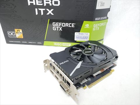 GeForce GTX 1660 SUPER AERO ITX OC 各サイトで併売につき売切れのさいはご容赦願います。
