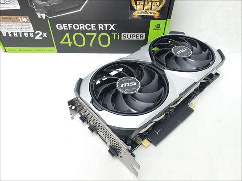 [保証確認] GeForce RTX 4070 Ti SUPER 16G VENTUS 2X OC 各サイトで併売につき売切れのさいはご容赦願います。