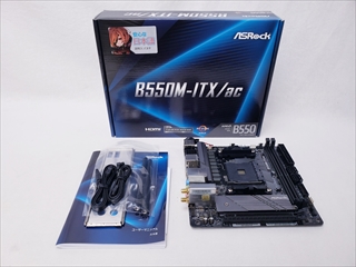 B550M-ITX/ac 各サイトで併売につき売切れのさいはご容赦願います。