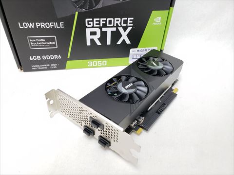 GeForce RTX 3050 LP 6G OC 各サイトで併売につき売切れのさいはご容赦願います。