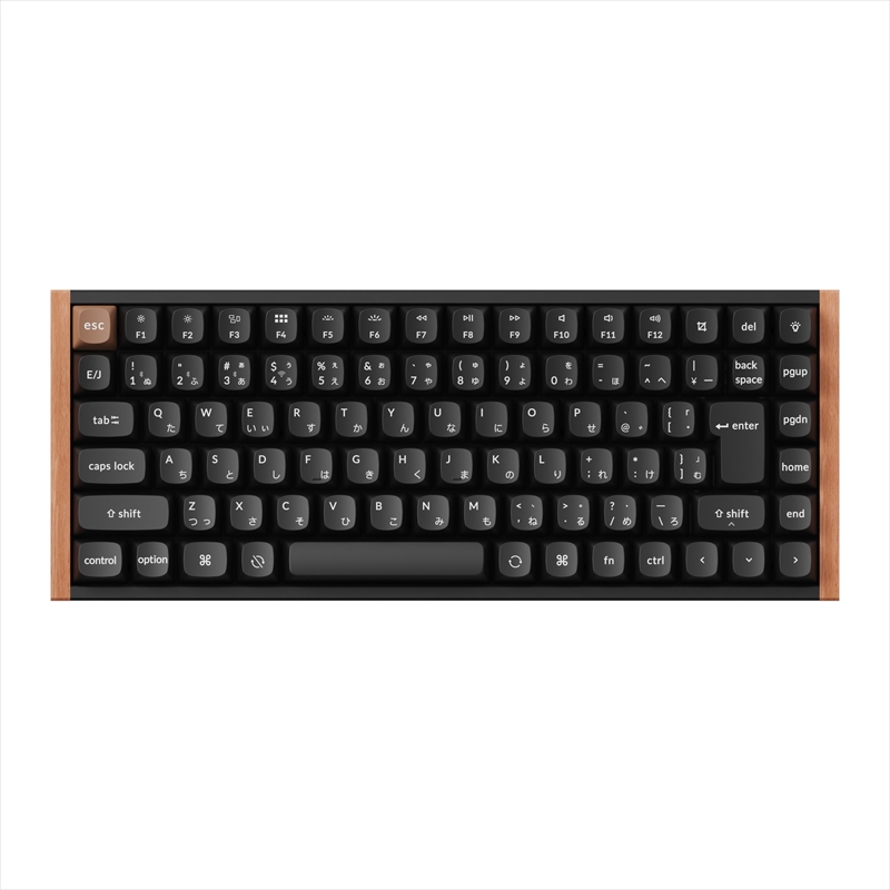 K2H-F1-JIS K2 HE スペシャルエディション マグネットスイッチ搭載 QMKワイヤレス・カスタムメカニカルキーボード - RGB - JIS配列（テンキーレス）- ブラック / Gateron ダブルレール・マグネティックスイッチ Nebula（ホットスワップ）