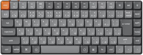 K3M-H1Z-JIS K3 Max QMK/VIA ワイヤレス カスタム・メカニカルキーボード - RGB - JIS配列（テンキーレス）- Gateronロープロファイル2.0スイッチ（ホットスワップ）赤軸 / PBTダブルショットキーキャップ