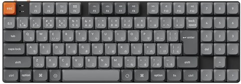 K13M-A1Z-JIS K13 Max QMK/VIA ワイヤレス カスタム・メカニカルキーボード - White LED - JIS配列（テンキー付 / 80%） / Gateronロープロファイル2.0メカニカルスイッチ赤軸 / PBTダブルショットキーキャップ