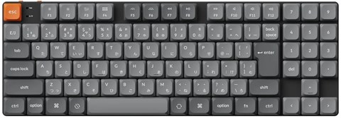 K13M-A3Z-JIS K13 Max QMK/VIA ワイヤレス カスタム・メカニカルキーボード - White LED - JIS配列（テンキー付 / 80%） / Gateronロープロファイル2.0メカニカルスイッチ赤茶軸 / PBTダブルショットキーキャップ