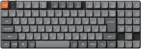 K13M-H3Z-JIS K13 Max QMK/VIA ワイヤレス カスタム・メカニカルキーボード - RGB - JIS配列（テンキー付 / 80%） / Gateronロープロファイル2.0メカニカルスイッチ（ホットスワップ）茶軸 / PBTダブルショットキーキャップ