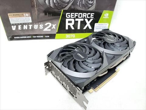 GeForce RTX 3070 VENTUS 2X OC 各サイトで併売につき売切れのさいはご容赦願います。