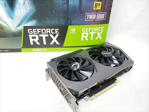 ZTRTX3060TITWINEDGEGDDR6X/ZT-A30620E-10P ZOTAC GAMING GeForce RTX 3060 Ti GDDR6X Twin Edge 各サイトで併売につき売切れのさいはご容赦願います。