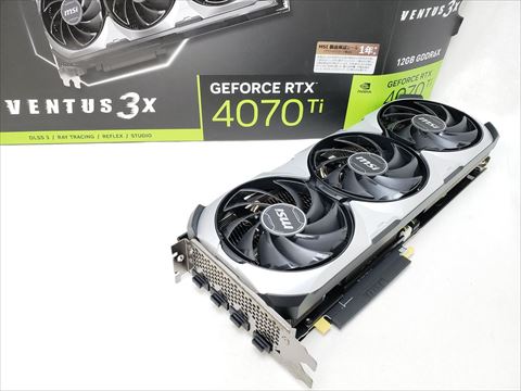 [保証確認] GeForce RTX 4070 Ti VENTUS 3X 12G OC 各サイトで併売につき売切れのさいはご容赦願います。