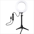 FPUL-4048B LEDリングライト 16cm RGB 三脚付き