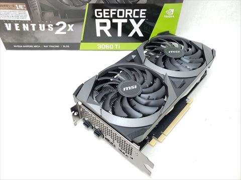 GeForce RTX 3060 Ti VENTUS 2X 8GD6X OC 各サイトで併売につき売切れのさいはご容赦願います。