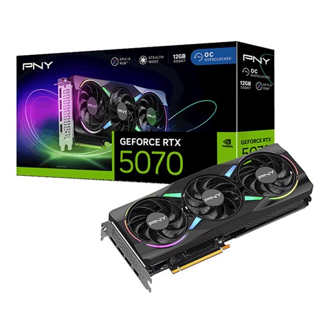 VCG507012TFXXPB1-O GeForce RTX 5070 ARGB EPIC-X RGB Overclocked Triple Fan