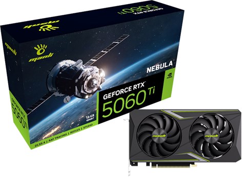 M-N506TIN/D716G-M2650 Manli Nebula GeForce RTX 5060 Ti 16GB GDDR7