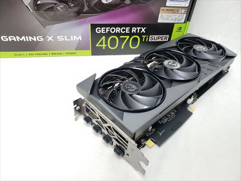 [保証確認] GeForce RTX 4070 Ti SUPER 16G GAMING X SLIM 各サイトで併売につき売切れのさいはご容赦願います。