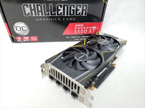RX 5500 XT Challenger D 8G OC 各サイトで併売につき売切れのさいはご容赦願います。