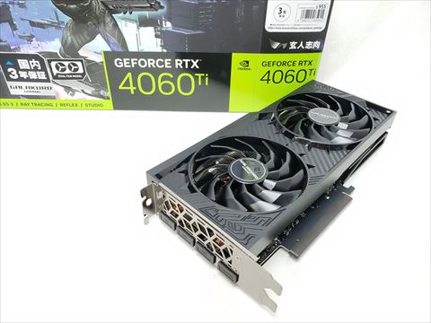 GG-RTX4060Ti-E8GB/OC/DF 各サイトで併売につき売切れのさいはご容赦願います。