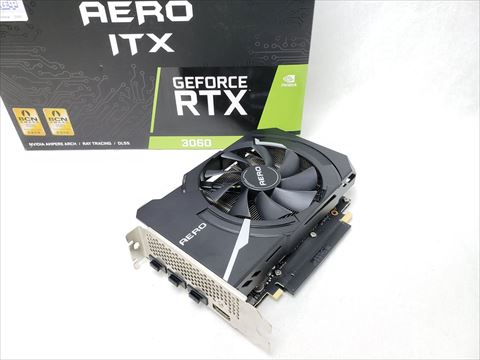 GeForce RTX 3060 AERO ITX 12G OC 各サイトで併売につき売切れのさいはご容赦願います。