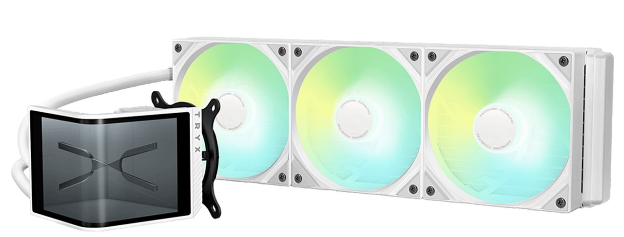 Amazon.co.jp: TRYX Panorama SE 360 ARGB ホワイト 360mm AIO