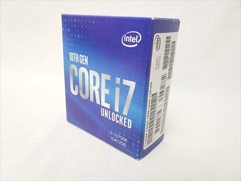 Core i7-10700K BOX (3.8GHz/Turbo Boost 5.0GHz/MAX 5.1GHz/8-core 16-thread/Total Cache 16MB/TDP125W) 各サイトで併売につき売切れのさいはご容赦願います。