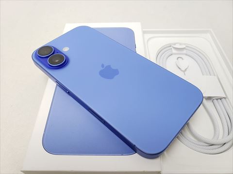 iPhone16 128GB ウルトラマリン /MYDU3J/A 【国内版 SIMFREE】 各サイトで併売につき売切れのさいはご容赦願います。