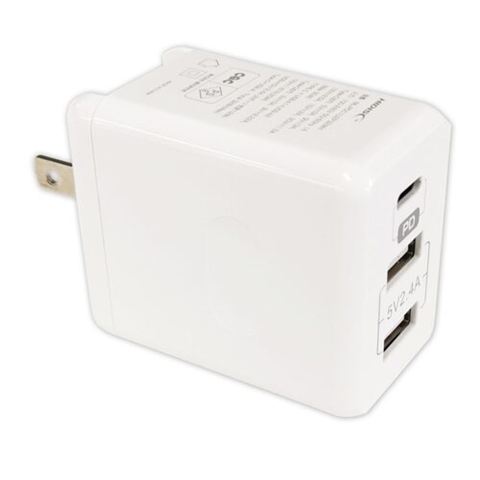 R-ML-PDC1U2P32WH USB PD対応 Type-C/A 32W AC充電器