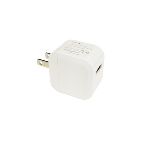 R-ML-ACUS1P21WH 2.1A USB-A×1 収納式スイングプラグ採用 ホワイト
