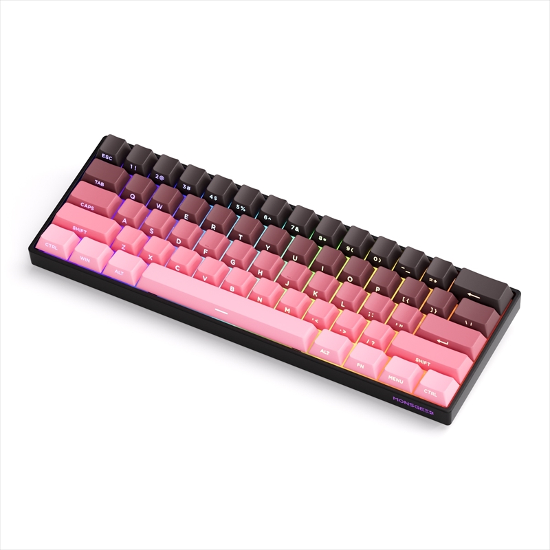 Akko MonsGeek FUN60 Pro SP Black&Pink Gradient 無線モデル AKKO01-00006-BP 5月28日発売