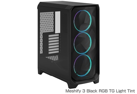Meshify 3 Black RGB TG Light Tint (FD-C-MES3A-06)